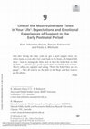 Research paper thumbnail of 'One of the Most Vulnerable Times in Your Life': Expectations and Emotional Experiences of Support in the Early Postnatal Period (book chapter)