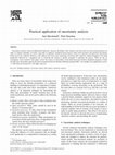 Research paper thumbnail of Practical application of uncertainty analysis