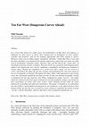 Research paper thumbnail of Too Far West (Dangerous Curves Ahead)