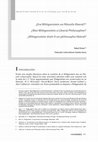 Research paper thumbnail of ¿Era Wittgenstein un filósofo liberal? (translated into Spanish by Carlota Dolores Sánchez García) - Análisis: Revista Colombiana de humanidades (2018)