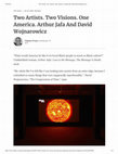 Research paper thumbnail of Two Artists Two Visions One America Arthur Jafa And David Wojnarowicz