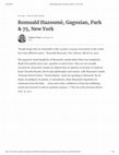 Research paper thumbnail of Romuald Hazoumè, Gagosian, Park & 75, New York.pdf