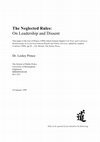 Research paper thumbnail of The Neglected Rules: On Leadership and Dissent