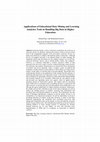 Research paper thumbnail of Applications of Educational Data Mining and Learning Analytics Tools in Handling Big Data in Higher Education