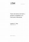 Research paper thumbnail of Teoría del dominio del hecho y principio de legalidad en la Corte Penal Internacional