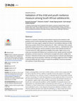 Research paper thumbnail of Validation of the Child and Youth Resilience Measure among South African Adolescents