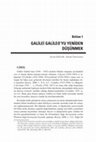 Research paper thumbnail of Galileo'yu  Yeniden Düşünmek