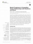 Research paper thumbnail of Mental Toughness in Competitive Tennis: Relationships with Resilience and Stress