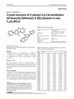 Research paper thumbnail of Crystal structure of 2-phenyl-5,6,7,8-tetrahydro-4H-benzo[4,5]thieno[2,3-d][1,3]oxazin-4-one, C16H13NO2S