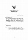 Research paper thumbnail of MENTERI PEKERJAAN UMUM REPUBLIK INDONESIA