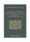 Research paper thumbnail of Humanae Litterae. Estudios de Humanismo y Tradición Clásica en homenaje al profesor Gaspar Morocho Gayo