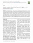 Research paper thumbnail of Economic inequality and institutional adaptation in response to flood hazards: a historical analysis