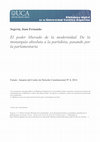 Research paper thumbnail of 2016 JFS%El poder liberado de la modernidad - Forum.pdf