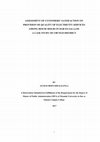 Research paper thumbnail of ASSESSMENT OF CUSTOMERS' SATISFACTION ON PROVISION OF QUALITY OF ELECTRICITY SERVICES AMONG HOUSE HOLDS IN DAR ES SALAAM: A CASE STUDY OF UBUNGO DISTRICT