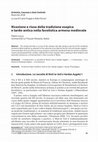 Research paper thumbnail of Ricezione e riuso della tradizione esopica e tardo-antica nella favolistica armena medievale