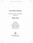 Research paper thumbnail of Vina Diem Celebrent: Studies in Linguistics and Philology in Honor of Brent Vine