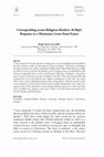 Research paper thumbnail of Corresponding across Religious Borders: Al-Bājī’s Response to a Missionary Letter from France