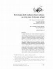 Research paper thumbnail of Estrategias de Enseñanza Innovadoras: un reto para el docente actual