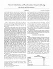 Research paper thumbnail of Moisture Redistribution and Phase Transitions During Bread Staling