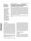 Research paper thumbnail of Effect of Amylose Content on Gelatinization, Retrogradation and Pasting Properties of Flours from Different Cultivars of Thai Rice