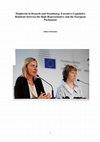 Research paper thumbnail of Mogherini in Brussels and Strasbourg. Executive-Legislative Relations between the High Representative and the European Parliament