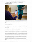 Research paper thumbnail of "Professors' opinions changing on classroom smartphone use"