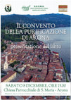 Research paper thumbnail of 8 DICEMBRE 2018 ore 15.00 Arona - Presentazione del libro: Il convento della Purificazione di Arona