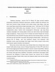 Research paper thumbnail of " MENILIK PERAN ORGANISASI ADVOKAT DALAM UPAYA PEMBERANTASAN MAFIA PERADILAN' Oleh