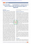 Research paper thumbnail of From the editors ... An introduction to a special issue: A focus on mental health and psychosocial support in Afghanistan