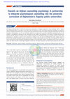 Research paper thumbnail of Towards an Afghan counselling psychology: A partnership to integrate psychological counselling into the university curriculum at Afghanistan's flagship public universities