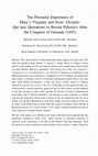 Research paper thumbnail of “The Perennial Importance of Mary’s Virginity and Jesus’s Divinity: Qur’ānic Quotations in Iberian Polemics after the Conquest of Granada (1492).”