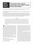 Research paper thumbnail of The human gene map for performance and health-related fitness phenotypes