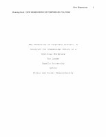 Research paper thumbnail of New Dimensions of Corporate Culture: A Construct for Stakeholder Ethics in a Spiritual Workplace