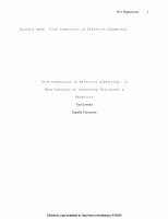 Research paper thumbnail of Five Dimensions of Effective Leadership: A Meta-Analysis of Leadership Attributes & Behaviors