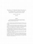 Research paper thumbnail of Translation of Ehrenfest (1925), "Energy fluctuations in the radiation field or crystal lattice through superposition of quantized normal modes"