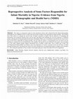 Research paper thumbnail of Reprospective Analysis of Some Factors Responsible for Infant Mortality in Nigeria: Evidence from Nigeria Demographic and Health Survey (NDHS)