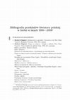 Research paper thumbnail of TSL Issue: 1.3/2012; Bibliografia przekładów literatury polskiej w Serbii w latach 1990—2006 / Bibliography of translations of Polish literature in Serbia (1990-2006)