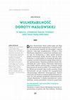 Research paper thumbnail of Wulnerabilność Doroty Masłowskiej