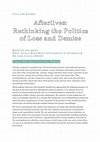 Research paper thumbnail of CfP: Afterlives - Rethinking the Politics of Loss and Demise