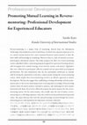 Research paper thumbnail of Promoting Mutual Learning in Reverse- mentoring: Professional Development for Experienced Educators