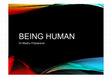 Research paper thumbnail of Being Human