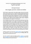 Research paper thumbnail of Urban struggles: governance, resistance and solidarity (IUAES 2019)