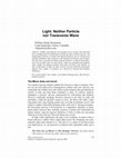 Research paper thumbnail of Light: Neither Particle nor Transverse Wave (in What is the Electron)