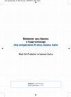 Research paper thumbnail of Redonner ses chances à l'apprentissage. Une comparaison France, Suisse, Italie