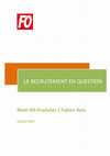 Research paper thumbnail of Le recrutement en question