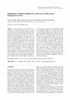 Research paper thumbnail of Epidemiology of human brucellosis in a rural area of north-western Peloponnese in Greece