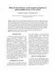 Research paper thumbnail of Influence of microstructure on the magnetic properties in nanocrystallites of Zr 1-x Cr x O 2 (x≤0.2)