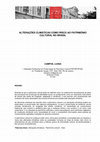 Research paper thumbnail of ALTERAÇÕES CLIMÁTICAS COMO RISCO AO PATRIMÔNIO CULTURAL NO BRASIL