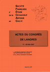 Research paper thumbnail of Chronologie, céramique et statistique (couverture)