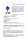 Research paper thumbnail of The ASOR call for Papers